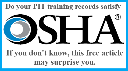 PIT Training and Certification: Record Keeping